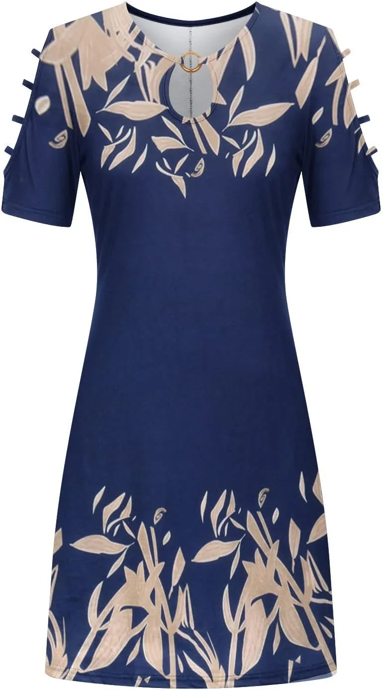 Summer Dresses for Women 2025 Beach Loose Casual A Line Midi Dress Vacation Wear Sleeveless Sundress with Pockets
