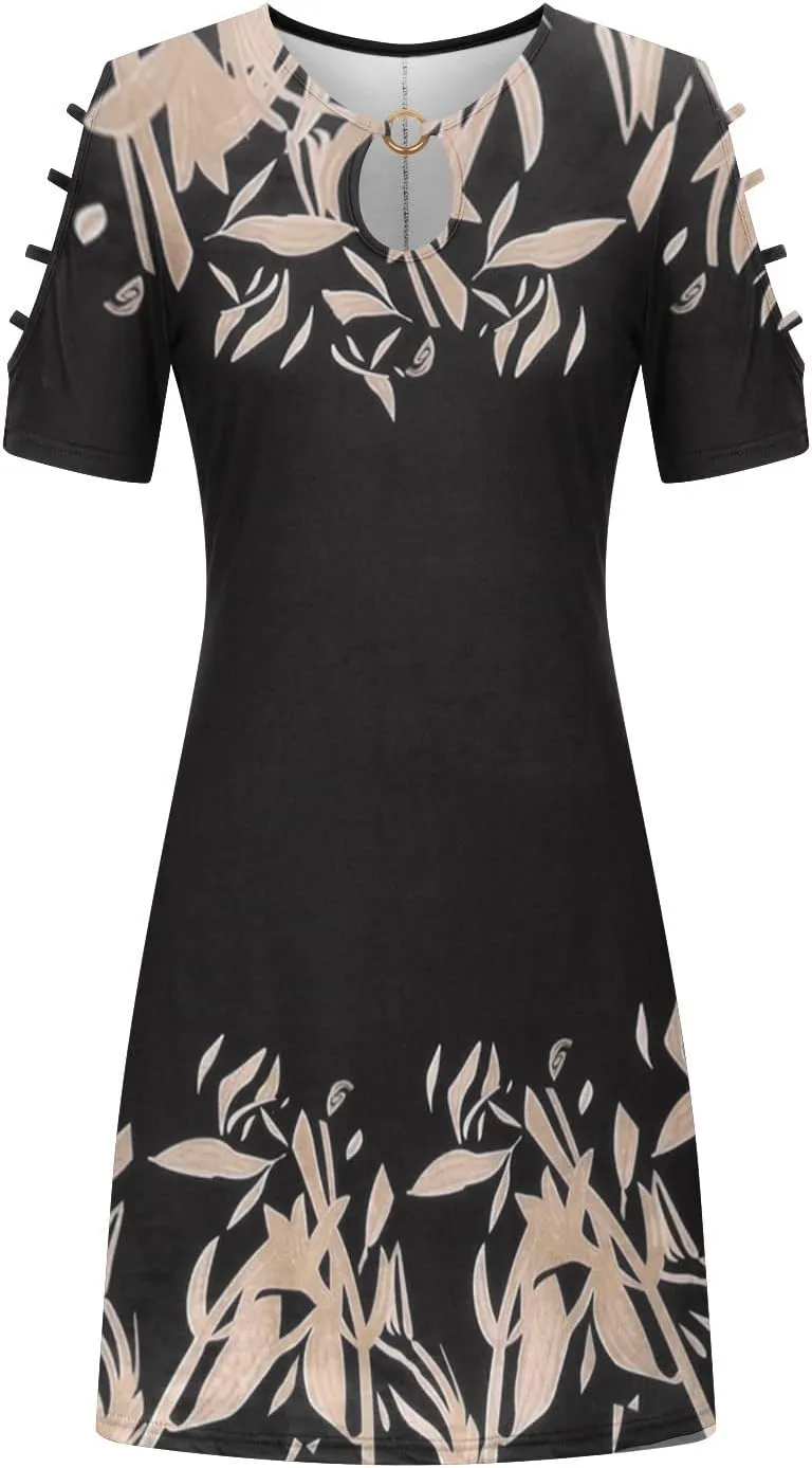 Summer Dresses for Women 2025 Beach Loose Casual A Line Midi Dress Vacation Wear Sleeveless Sundress with Pockets