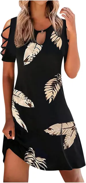 Summer Dresses for Women 2025 Beach Loose Casual A Line Midi Dress Vacation Wear Sleeveless Sundress with Pockets