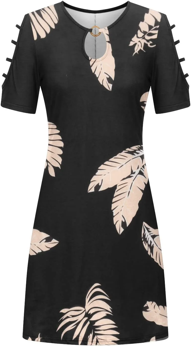 Summer Dresses for Women 2025 Beach Loose Casual A Line Midi Dress Vacation Wear Sleeveless Sundress with Pockets