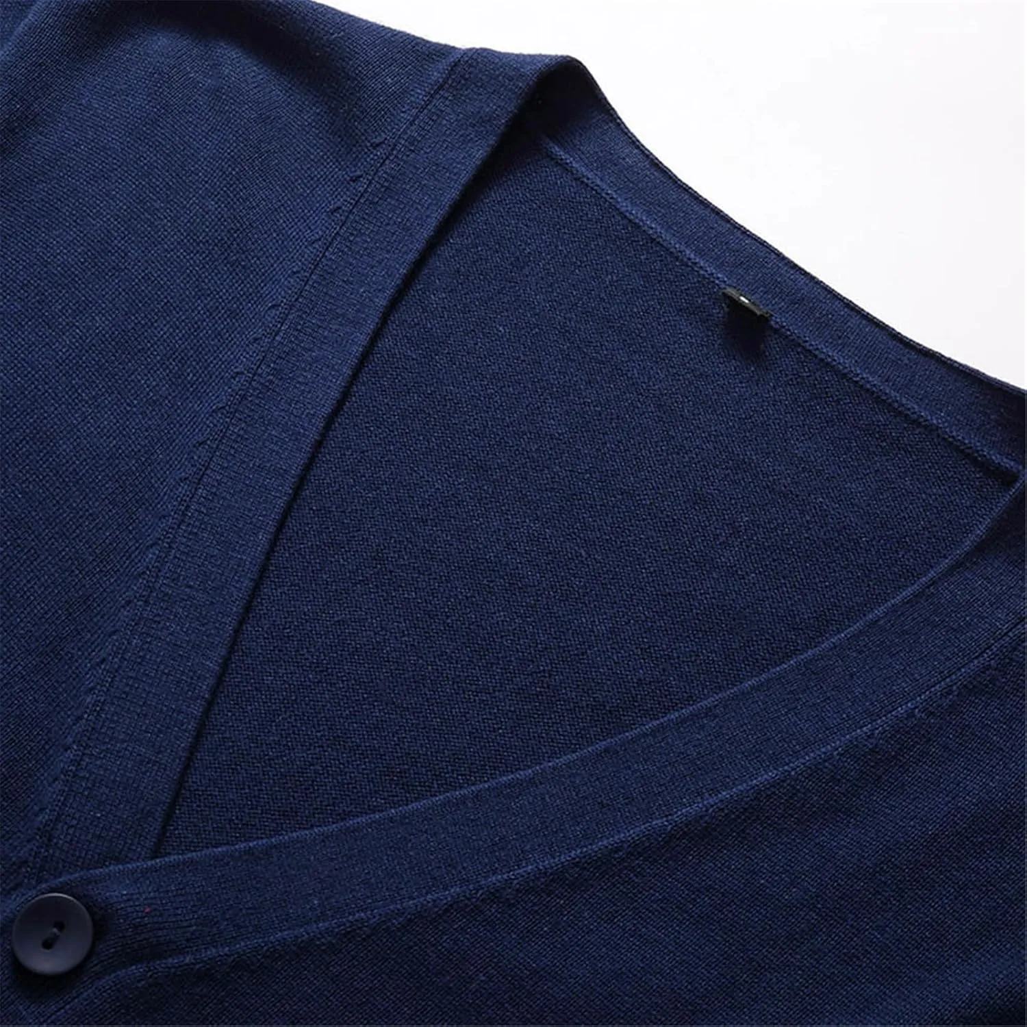 Sweater Men V-Neck Solid Slim Fit Knitting Sweaters Cardigan Autumn Casual Tops