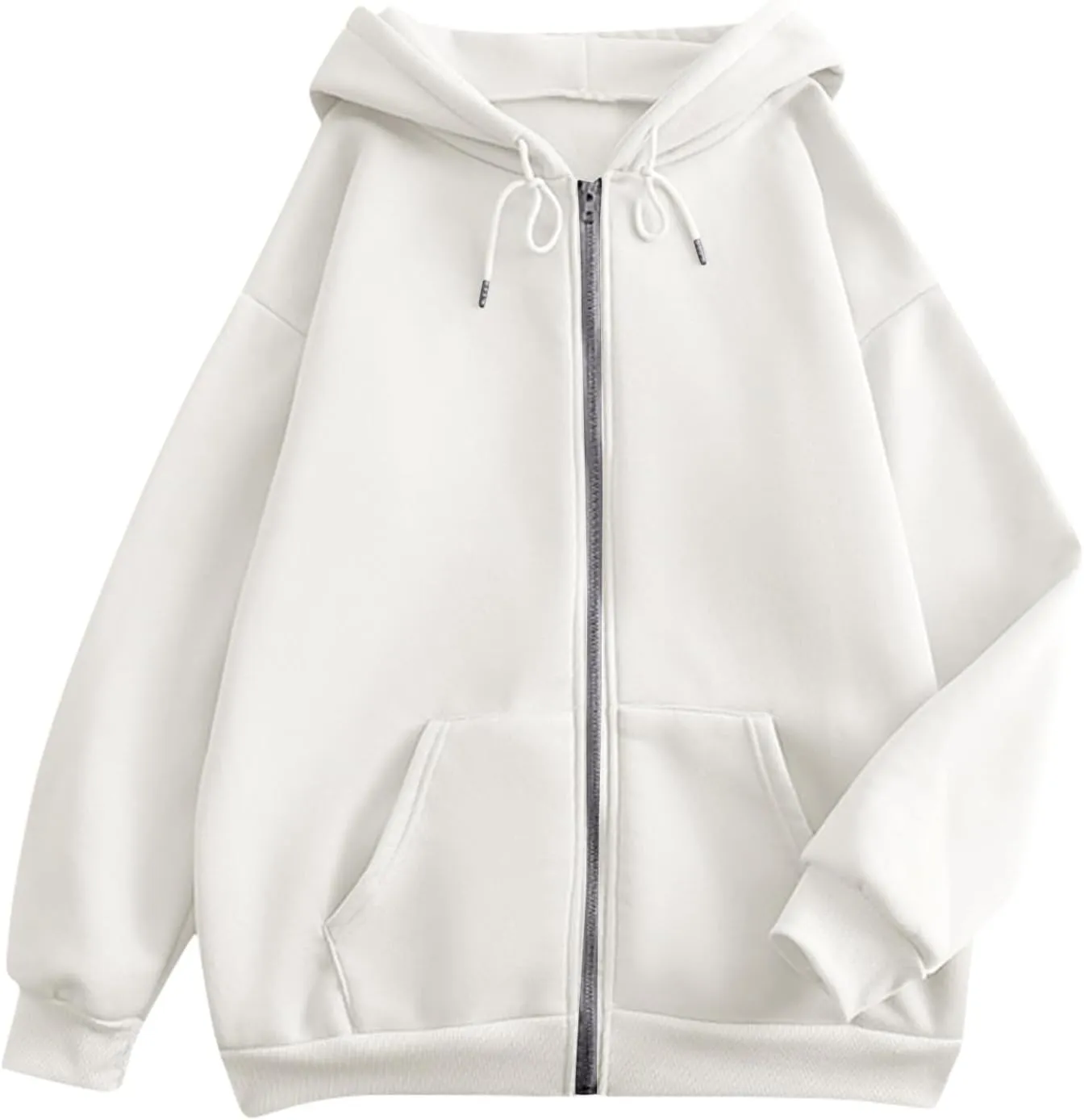 Sweatshirts for Women Womens Fashion Women Zip Up Hoodies Oversized Sweatshirts Casual 2024 Fall Jacket with Pockets