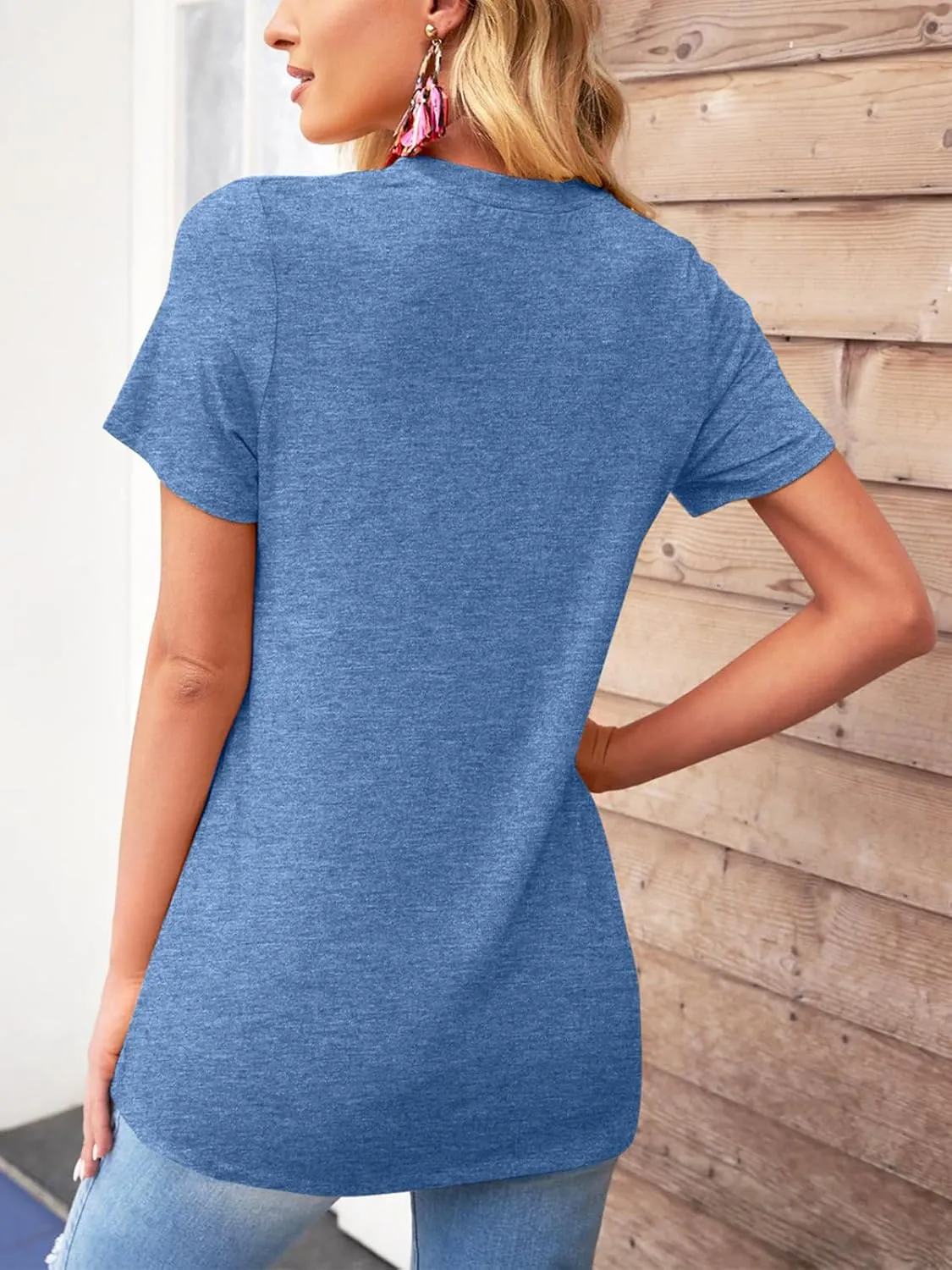 TAKEYAL Women Los Angeles Graphic T Shirts California Letter Print Short Sleeve Tee Loose Casual Tops