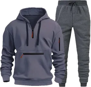 Track Suit Mens 2 Piece Mens Zip Up Sweatshirt with Hood Work Zip Up Hoodies for Men Men Warm Sweater Wear Men Reflective Winter Jackets for Men Designer Hoodies for Men Mens Clothes Set