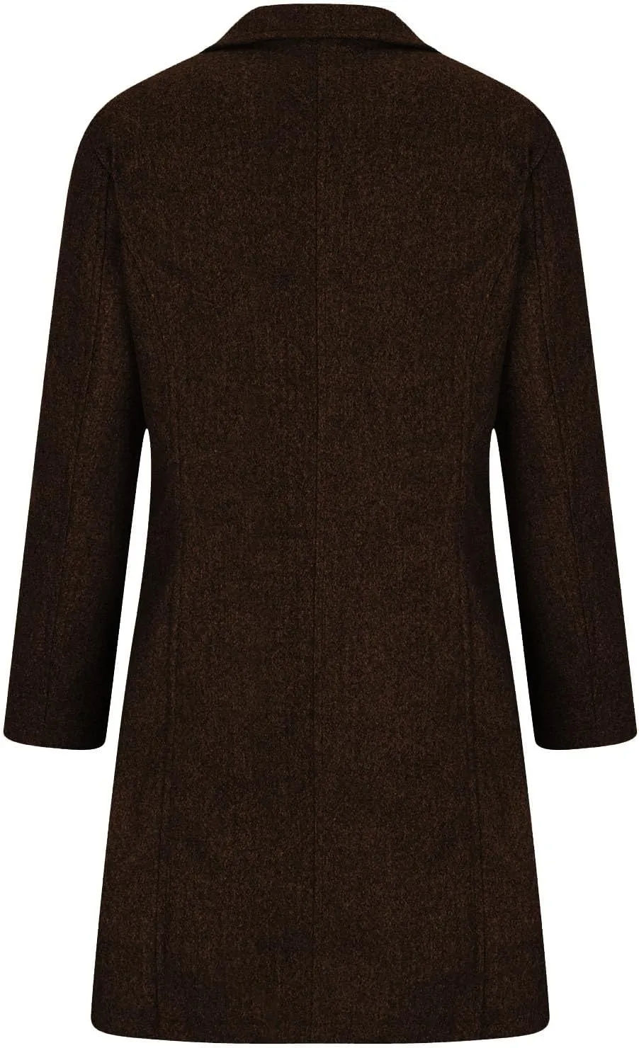 Trench Coat for Women 2024 Long Wool Coat Single Breasted Pea Coat Casual Lapel Coat Thicken Winter Coat Jacket