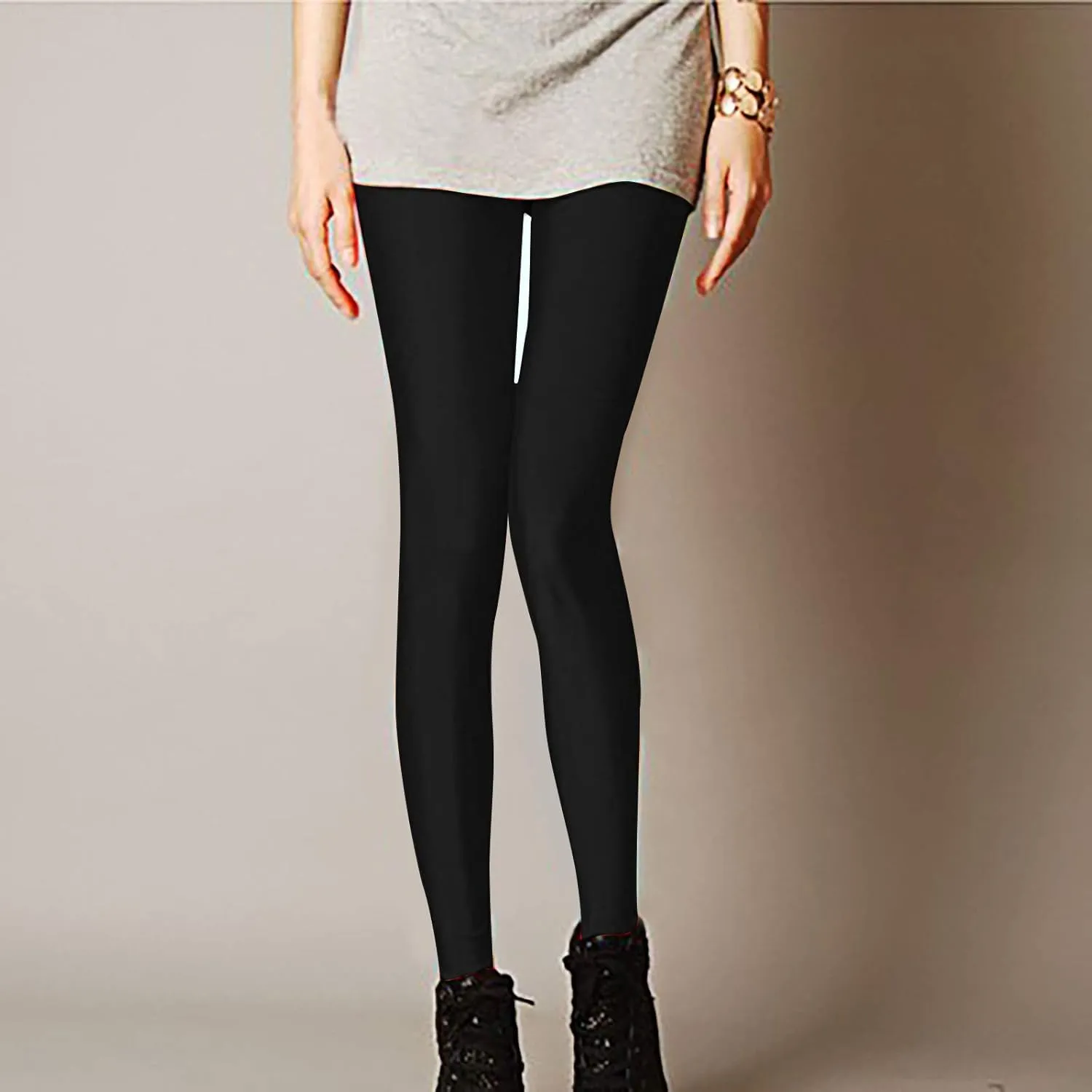 tuduoms Active Wear Compression Leggings Women's Sexy Trendy Neon Stretched Sports Tights High Waist Cropped Yoga Trousers