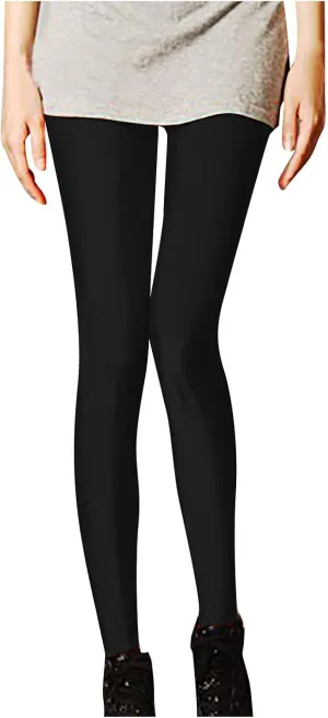 tuduoms Active Wear Compression Leggings Women's Sexy Trendy Neon Stretched Sports Tights High Waist Cropped Yoga Trousers