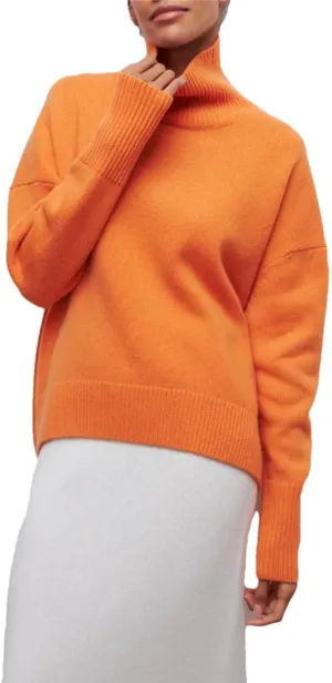 Vogrtcc Women Winter Turtleneck Sweater Oversize Long Sleeve Top Autumn Casual Loose Thick Warm Knitted Pullovers