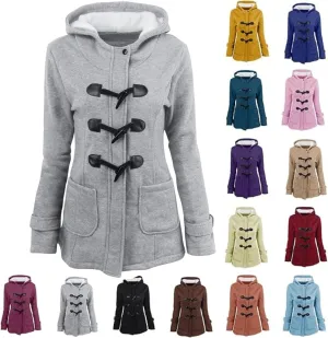 Winter Coats for Women Zip Up Hooded Utility Coats Outerwear with Pockets Plus Size Warm Sherpa Fleece Lined Jackets