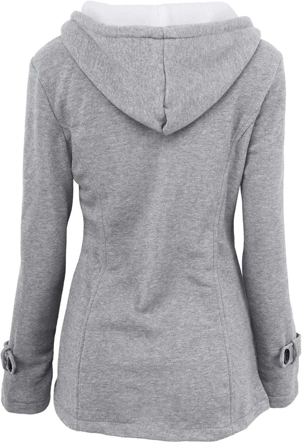Winter Coats for Women Zip Up Hooded Utility Coats Outerwear with Pockets Plus Size Warm Sherpa Fleece Lined Jackets