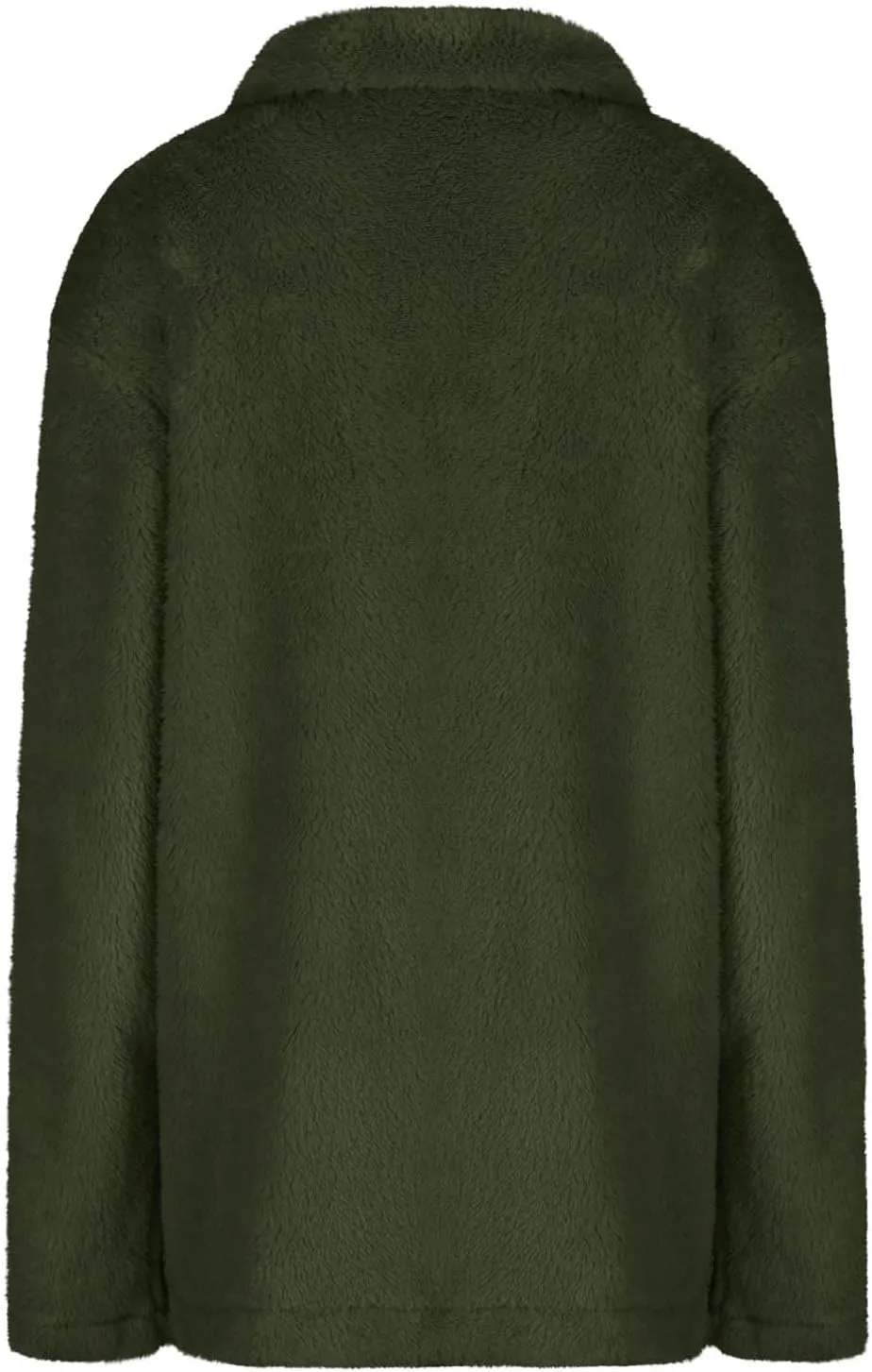 Winter Warm Fleece Jackets for Women Casual Lapel Long Sleeve Button Down Sherpa Coat Oversized Open Front Cardigans
