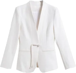 Women Coat Business Work Suit Jackets Single Button Blazer Outerwear Long Sleeve Blazer