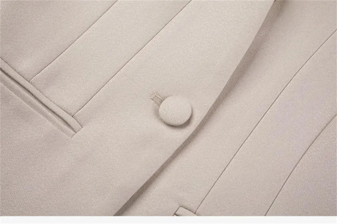 Women Coat Business Work Suit Jackets Single Button Blazer Outerwear Long Sleeve Blazer