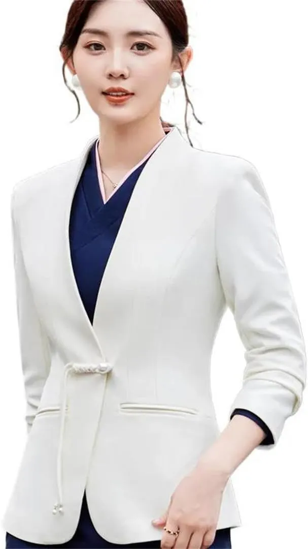 Women Coat Business Work Suit Jackets Single Button Blazer Outerwear Long Sleeve Blazer