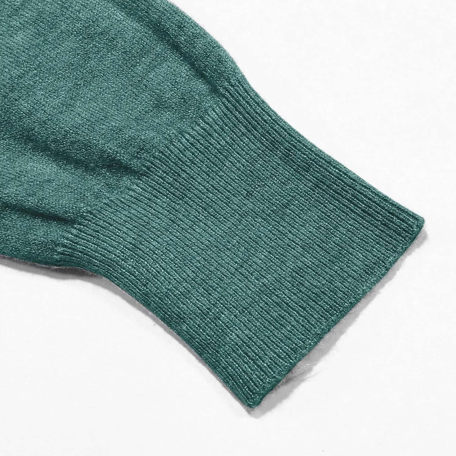 Women Cropped Pullover Sweatshirt Solid Crewneck Long Sleeve Knitted Pullover Sweater Casual Loose Fit Outfits