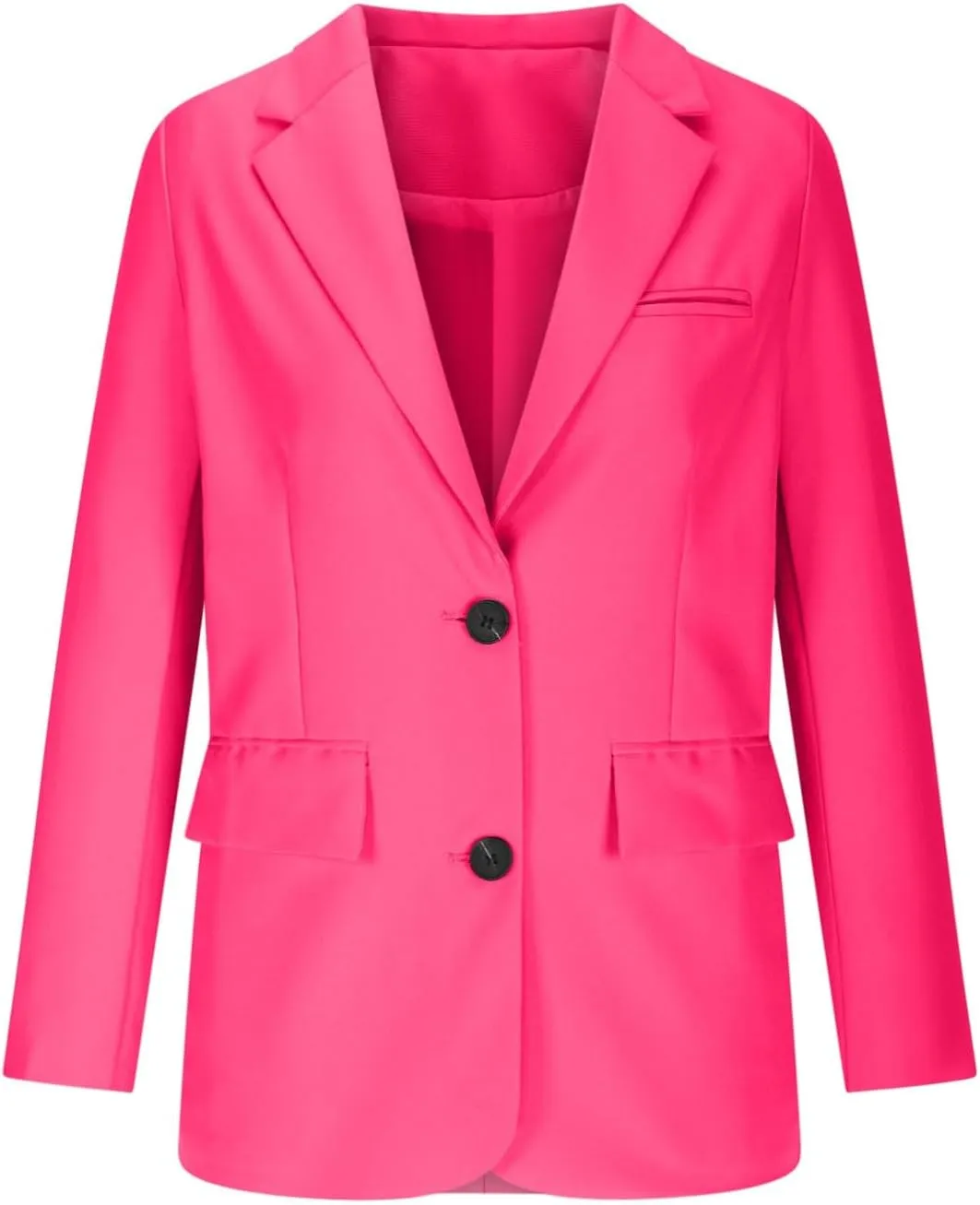Women Fall Blazers Business Casual Suit Jackets with Pockets Notched Lapel Button Open Front Long Sleeve Work Blazer