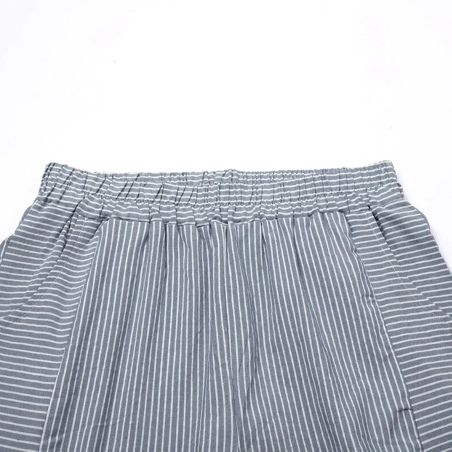 Women Linen Pants Casual Loose Elastic Waist Side Back Four Pockets 9/10 Pants Summer Beach Vacation Clothes for