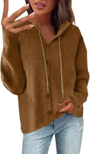 Women Mid Long Cardigan Sweaters Lightweight Loose Long Sleeve Chunky Knit Cable Slouchy Oversized Wrap Fall Outerwear