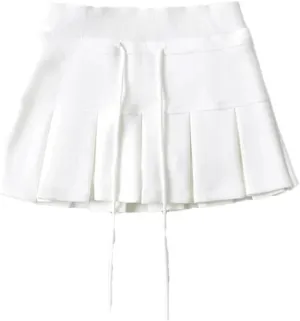 Women Pleated Mini Skirt Pencil Skirts for Work