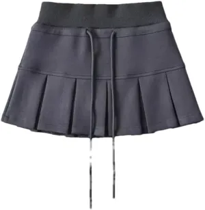 Women Pleated Mini Skirt Pencil Skirts for Work