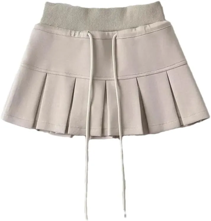 Women Pleated Mini Skirt Pencil Skirts for Work