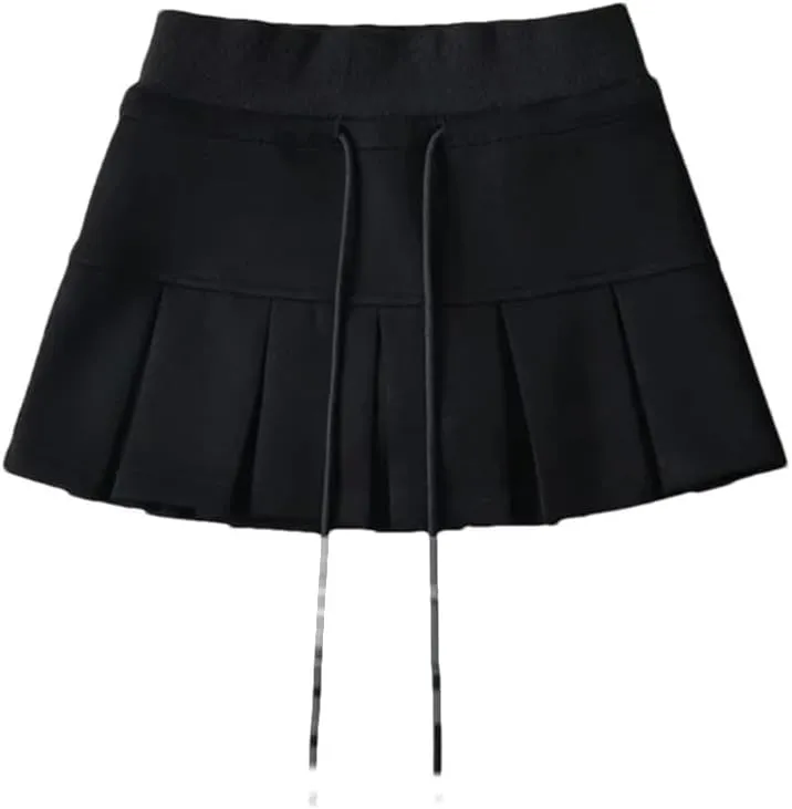 Women Pleated Mini Skirt Pencil Skirts for Work