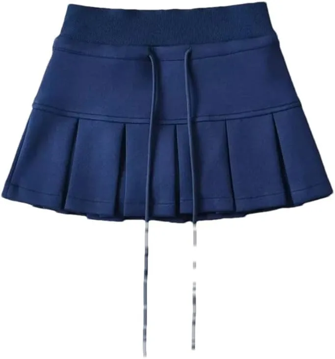 Women Pleated Mini Skirt Pencil Skirts for Work