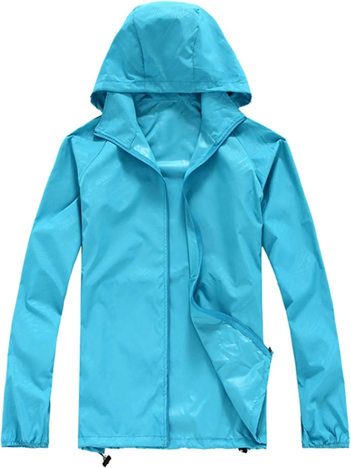 Women Waterproof Lightweight Rain Jacket Trendy Oversized Windbreaker Breathable Raincoats Hooded Zip Up Casual Coats