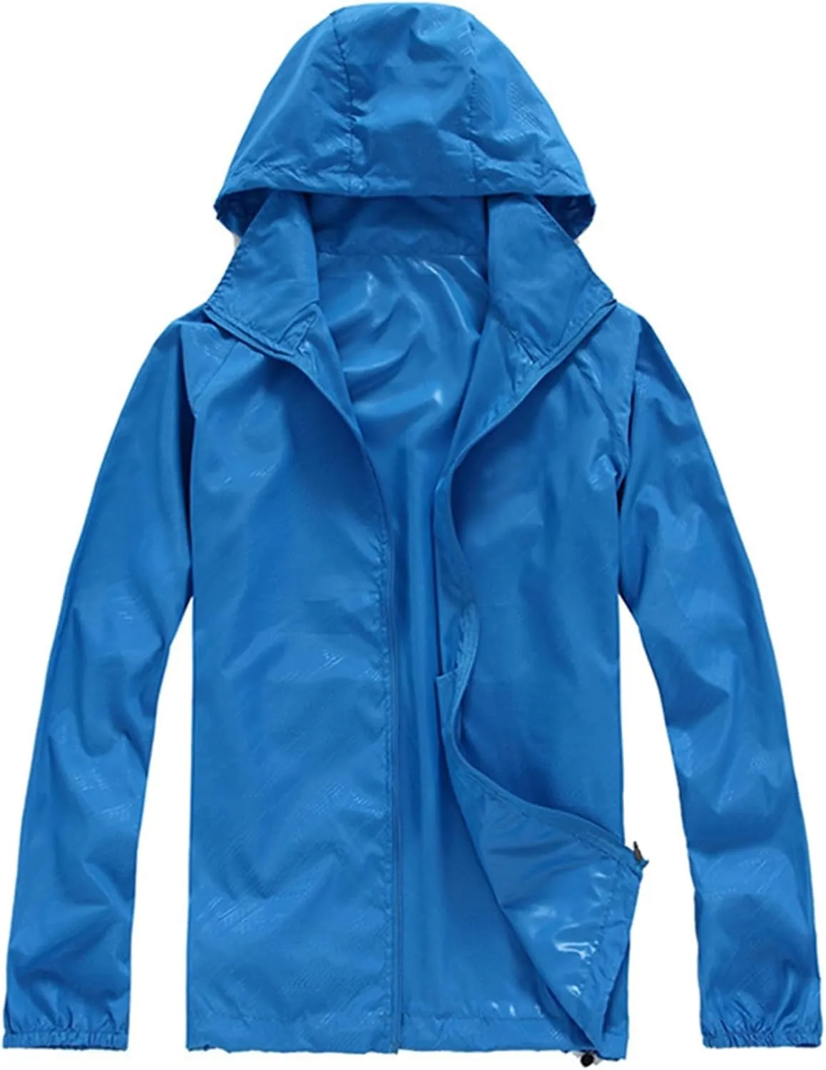 Women Waterproof Lightweight Rain Jacket Trendy Oversized Windbreaker Breathable Raincoats Hooded Zip Up Casual Coats