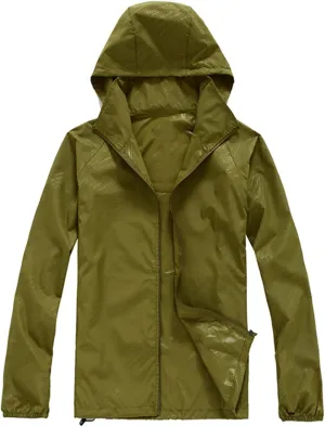 Women Waterproof Lightweight Rain Jacket Trendy Oversized Windbreaker Breathable Raincoats Hooded Zip Up Casual Coats