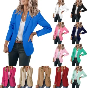 Womens Blazer Business Casual Dressy Long Sleeve Jackets Open Front Work Office Dressy Suit Jackets Summer Cardigan