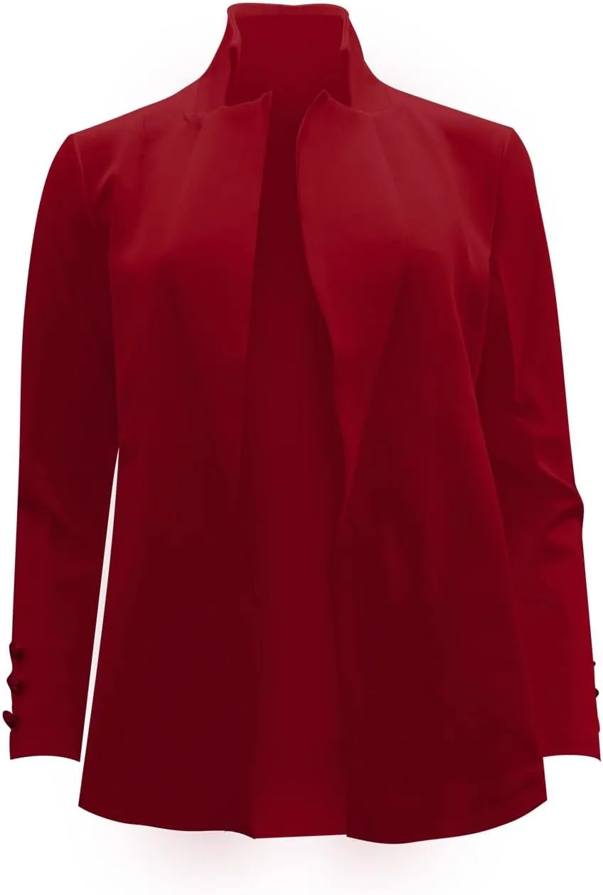 Women's Blazers & Suit Jackets Business Women Cardigan Buttonn Cute Winter Cardigan Fitted Herringbone Tops