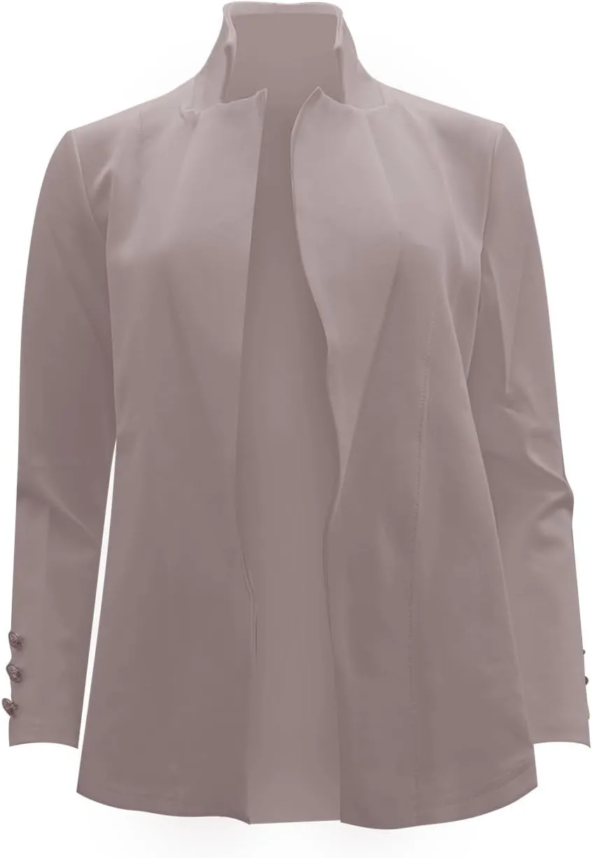 Women's Blazers & Suit Jackets Business Women Cardigan Buttonn Cute Winter Cardigan Fitted Herringbone Tops