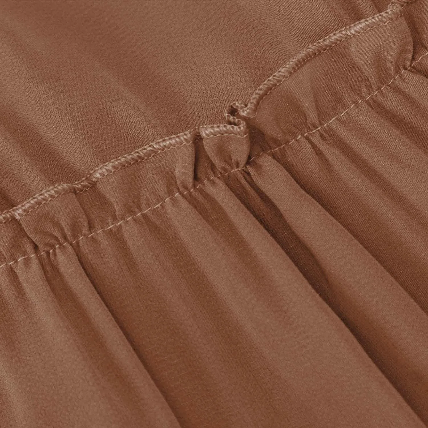 Womens Casual Boho Maxi Skirt Trendy Pleated Ruffle Flowy Skirt Drawstring Elastic High Waisted Summer A-Line Skirts
