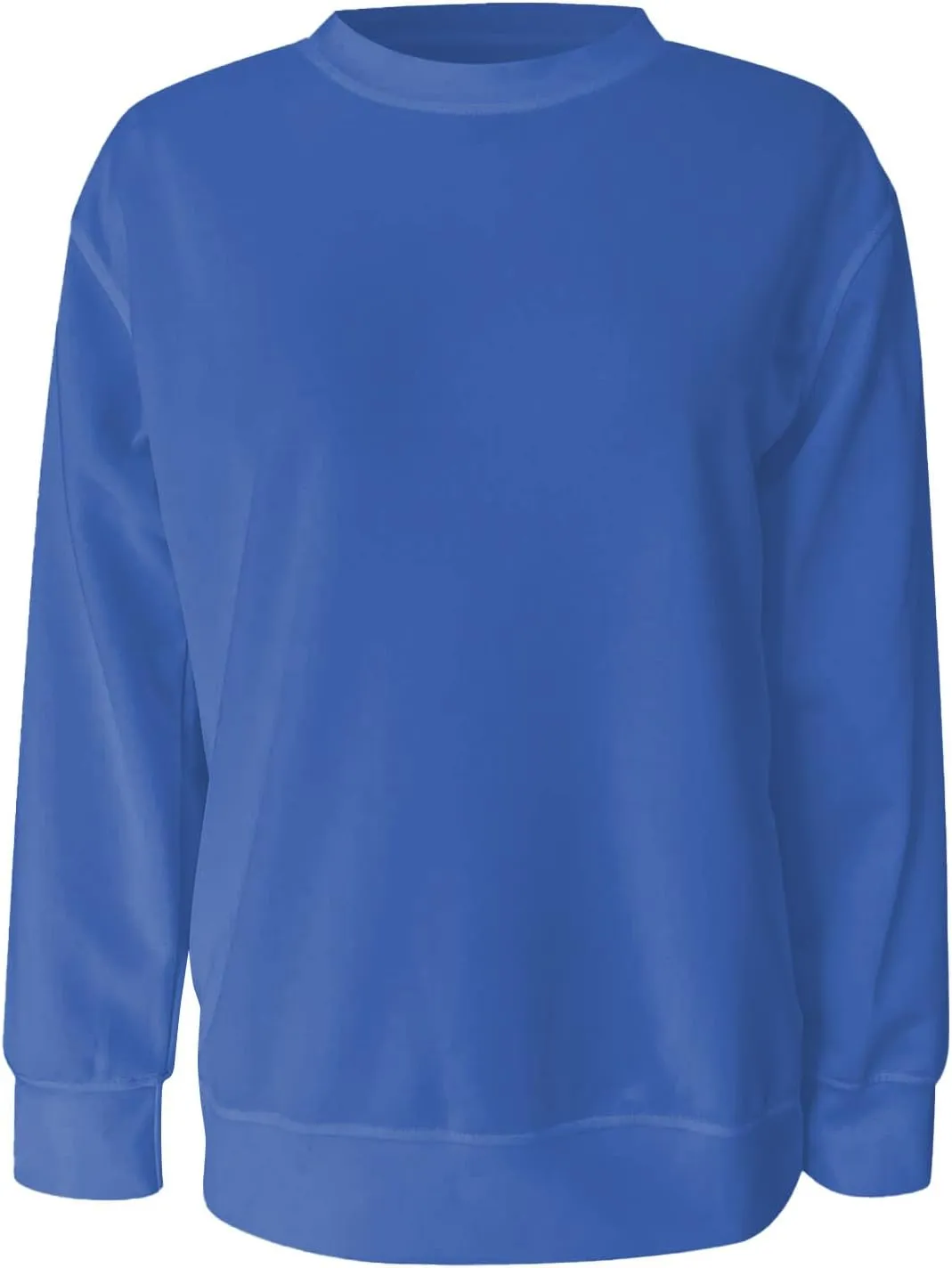 Women'S Crewneck Sweatshirts No Hood Fall Long Sleeve Shirts Dressy Casual Gradient Color Sweatshirts Pullover Cute