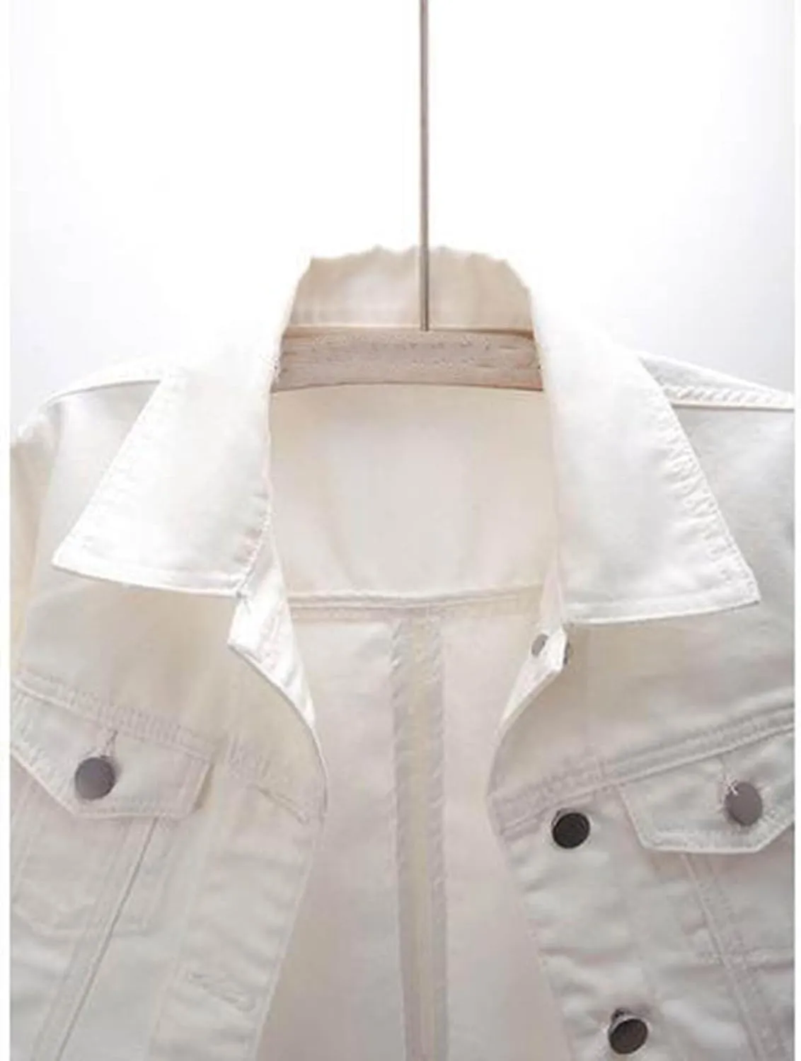 Womens Cropped Denim Jacket Short Sleeve Button Down Truck Jean Jackets Casual Short Denim Coat 2025 Trendy Outerwear
