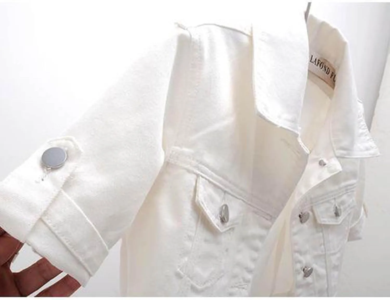 Womens Cropped Denim Jacket Short Sleeve Button Down Truck Jean Jackets Casual Short Denim Coat 2025 Trendy Outerwear