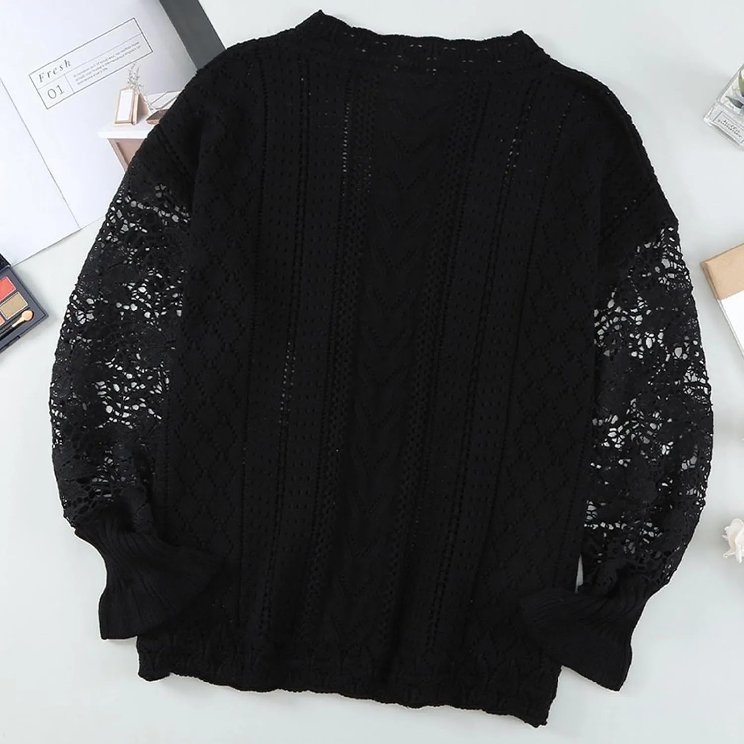 Women's Elegant Pullover Sweater Mock Neck Slim Fit Long Sleeve Knitted Ribbed Chunky Vacation Jumper Tops