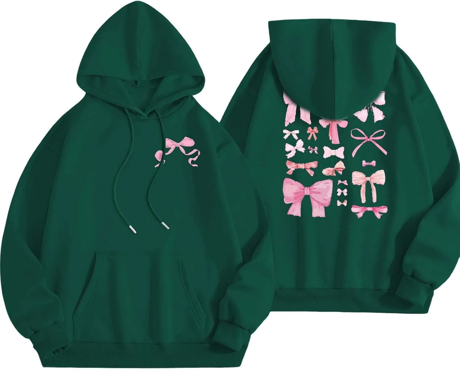 Women's Fashion Sweatshirts Loose Fit Printed Oversized Hooded Pullover Sweatshirts Outdoor Workout Hoodie with Pocket