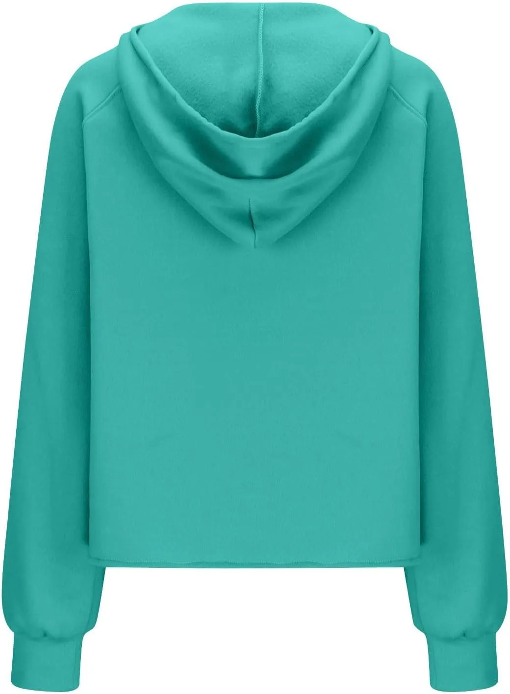 Women's Half Zip Cropped Hoodies Fall Fleece Hooded Pullover Long Sleeve Loose Sweatshirt 2025 Winter Trendy Outfits