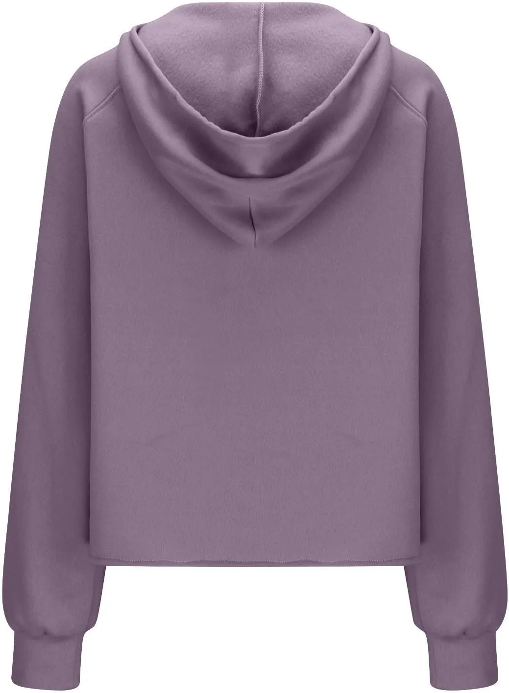 Women's Half Zip Cropped Hoodies Fall Fleece Hooded Pullover Long Sleeve Loose Sweatshirt 2025 Winter Trendy Outfits