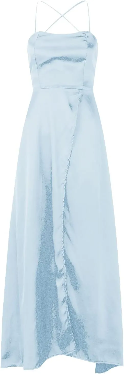 Womens Long Prom Dresses for Teens with Pockets Spaghetti Straps Formal Party Evening Gowns 2025 Prom Dress
