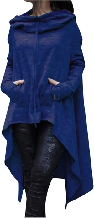 Womens Novelty Hoodies Pocket Sleeve Sweatshirt Long Shirt Tops Women Women's Blouse Fall Clothes with Pocket Sweaters