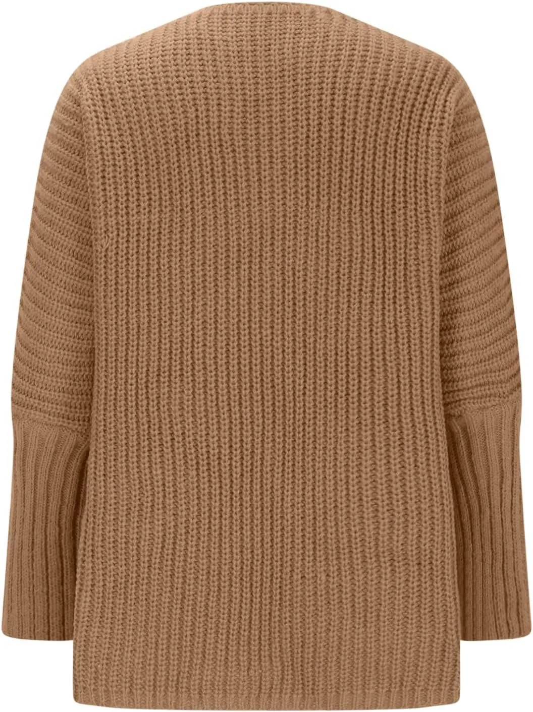 Women's Open Front Cardigan Sweater Chunky Knit Batwing Sleeve Long Outerwear Fall Winter Casual Coats with Pockets