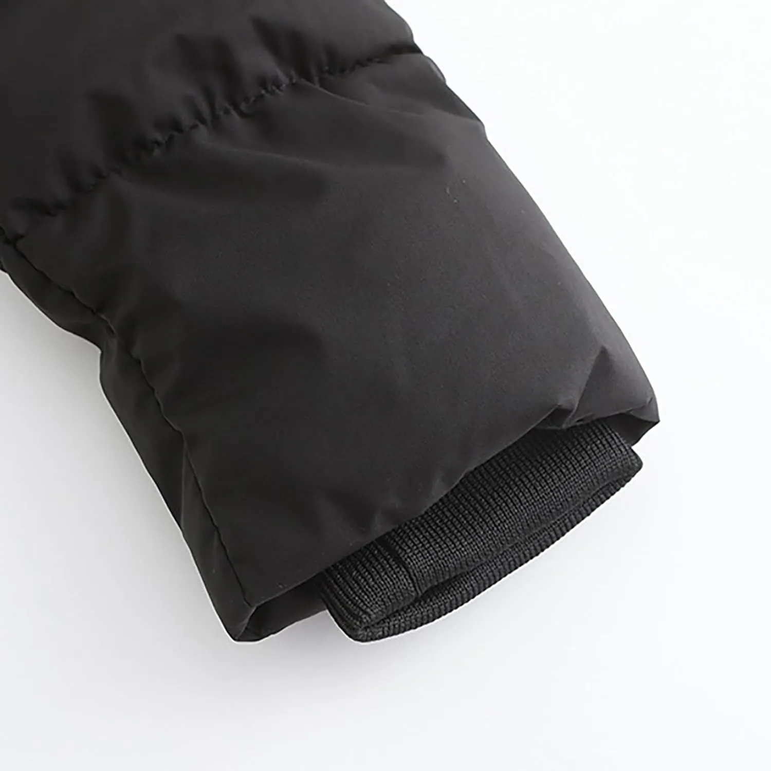 Women's Puffer Jacket Warm Thickened Zip Up Crop Down Jacket Quilted Parkas Faux Fur Removable Hood Outerwear Pockets