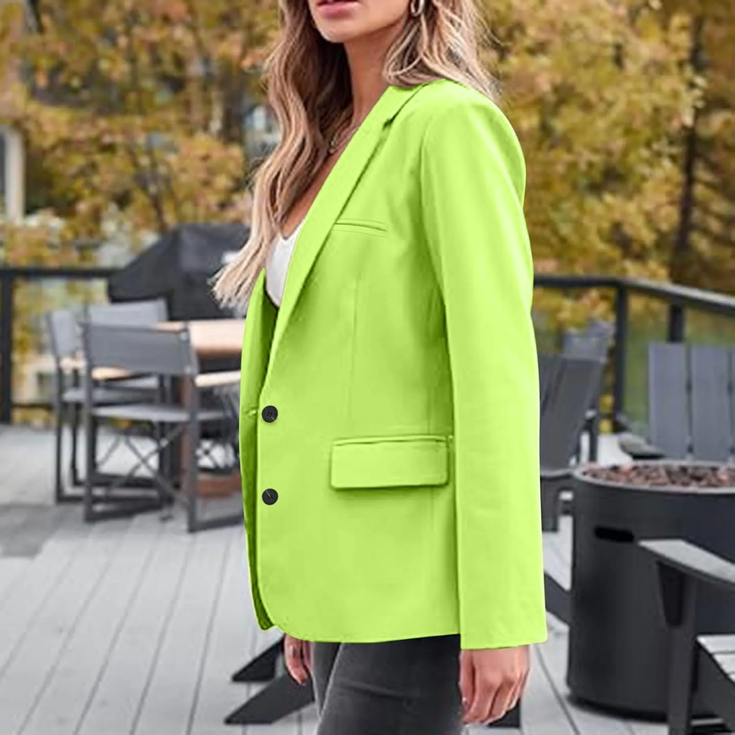Women's Rolled Up Long Sleeve Blazers Open Front Button Cardigan Jacket Lightweight Casual Loose Fit Suits Jackets