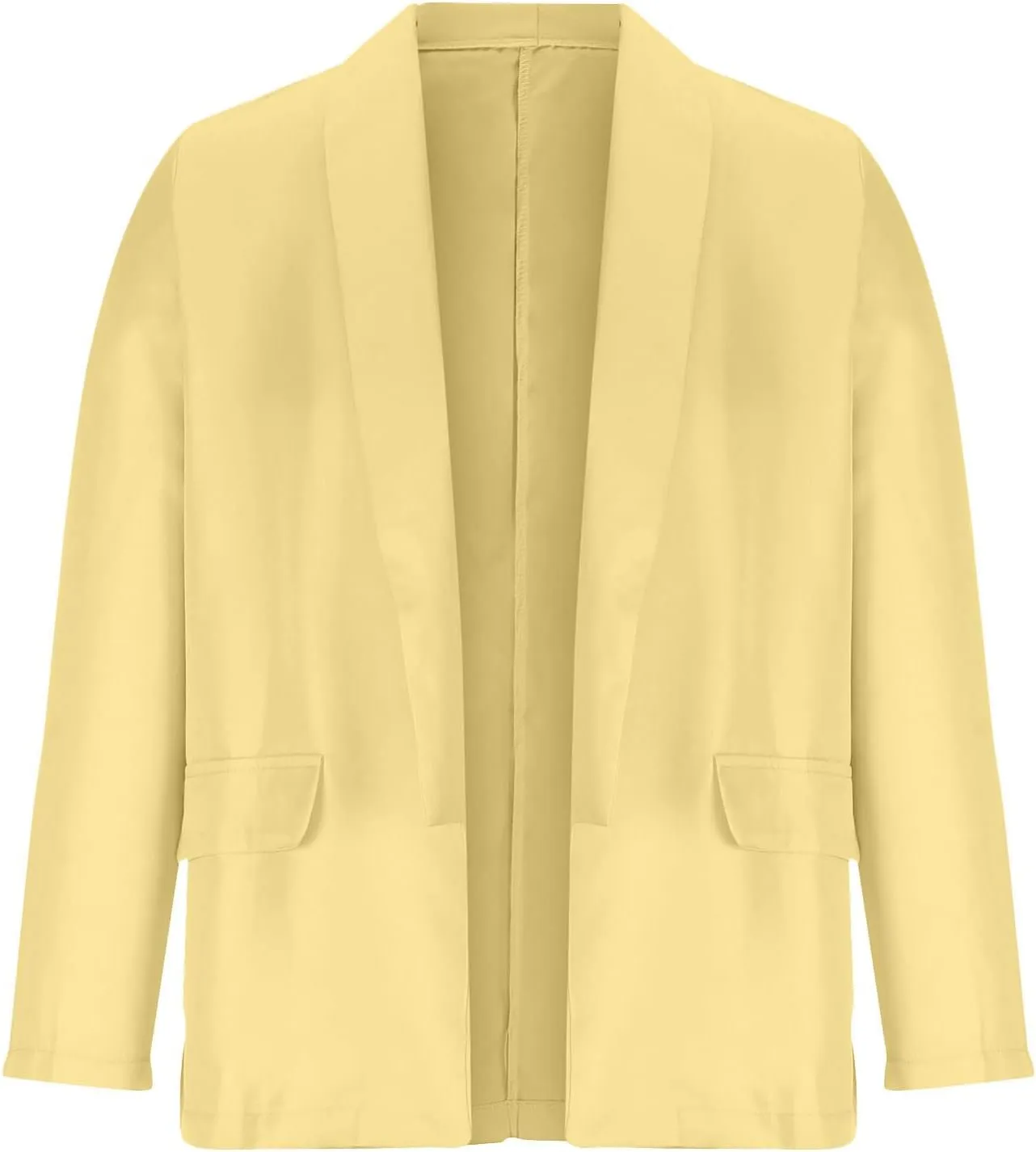 Women's Summer Blazer Lapel Sleeveless Pocket Dressy Work Jacket Comfortable Soft Comfy Stylish Suit Jackets