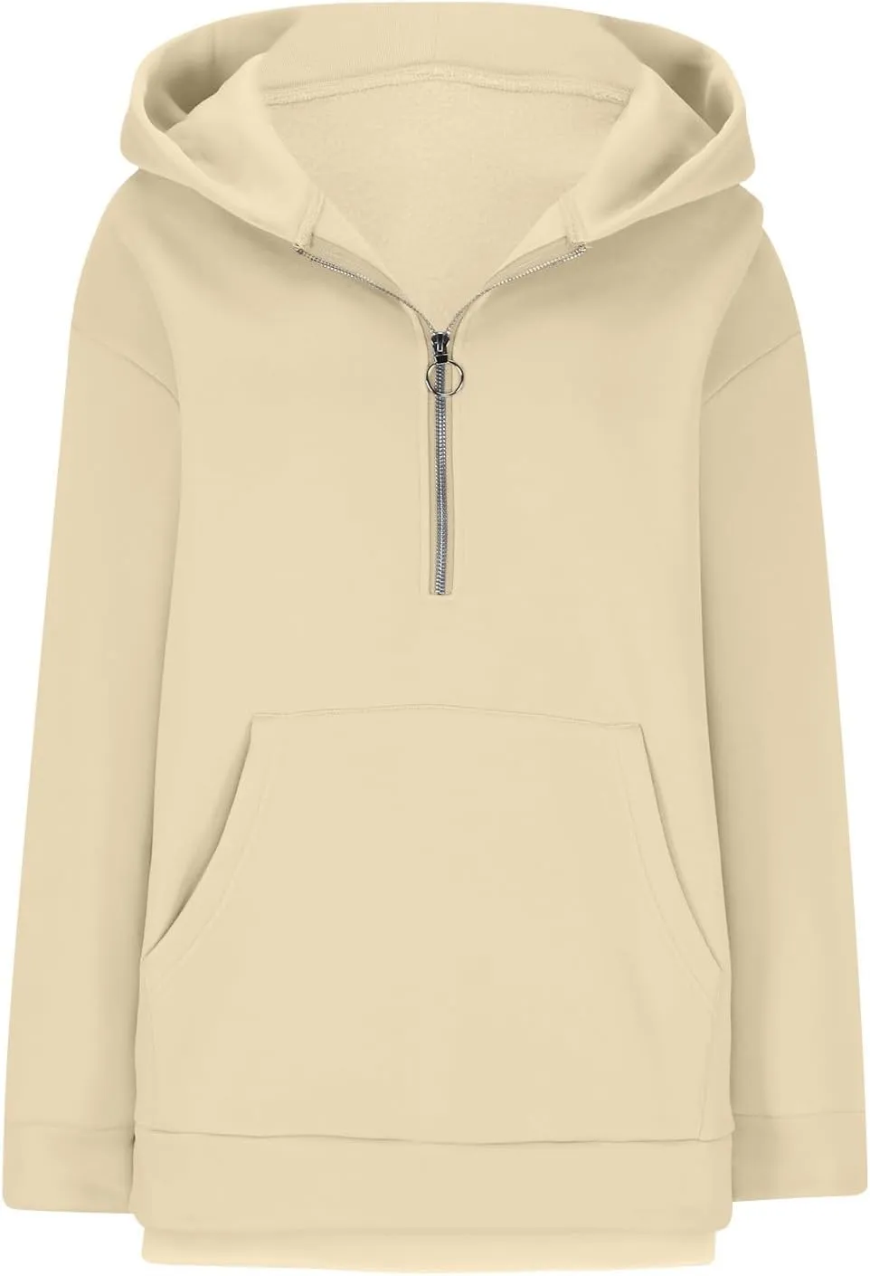 Womens Sweatshirts Half Zip Cropped Pullover Thumb Hole Fleece Quarter Zipper Hoodies Fall Outfits Sweatshirt