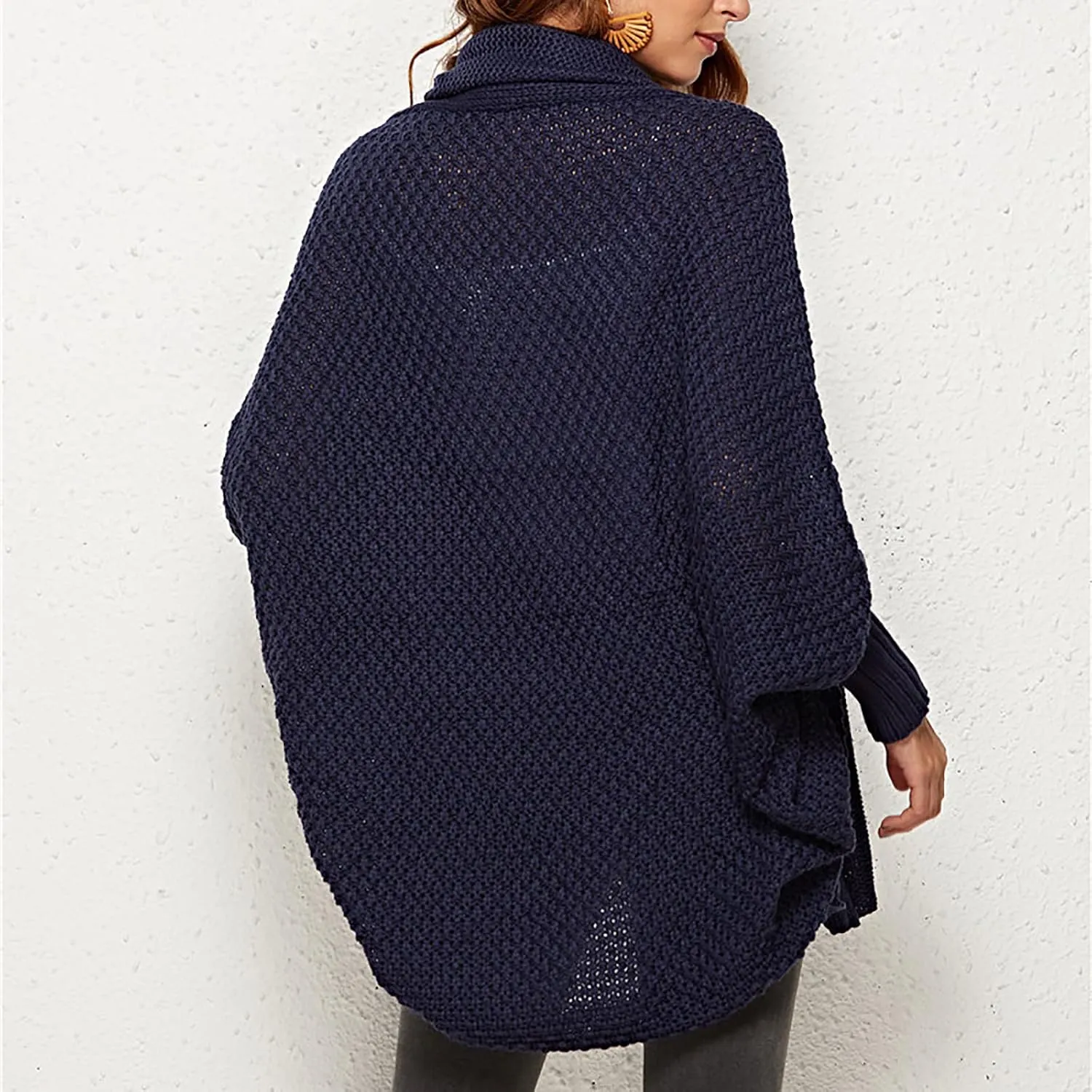 XUNRYAN Womens Winter Dolman Sweaters Cardigans Open Front Chunky Knit Lightweight Jackets Fall Casual Coats Outerwear