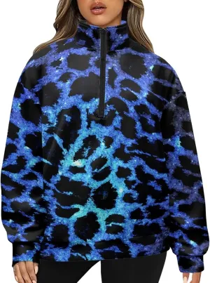 YEXIATODO Womens Half Zip Pullover Plus Size Sweatshirts Graphic Sweatshirts Workout Hoodies for Girls Teens S-3XL